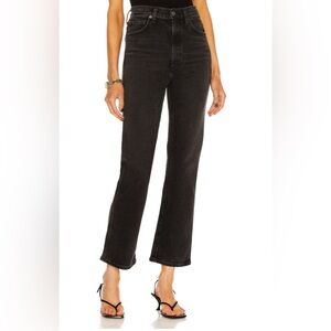 Agolde sz 28 pinch waist Black Bootcut Jeans cut #63462